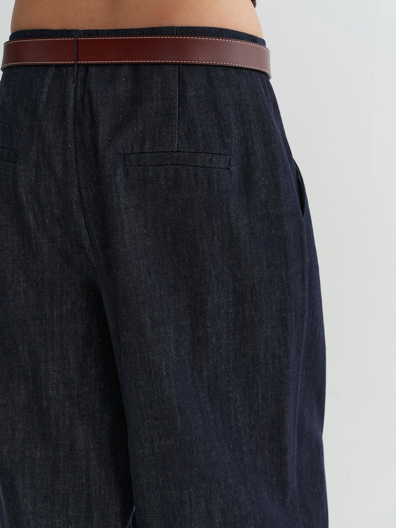 Noir Belted Trousers