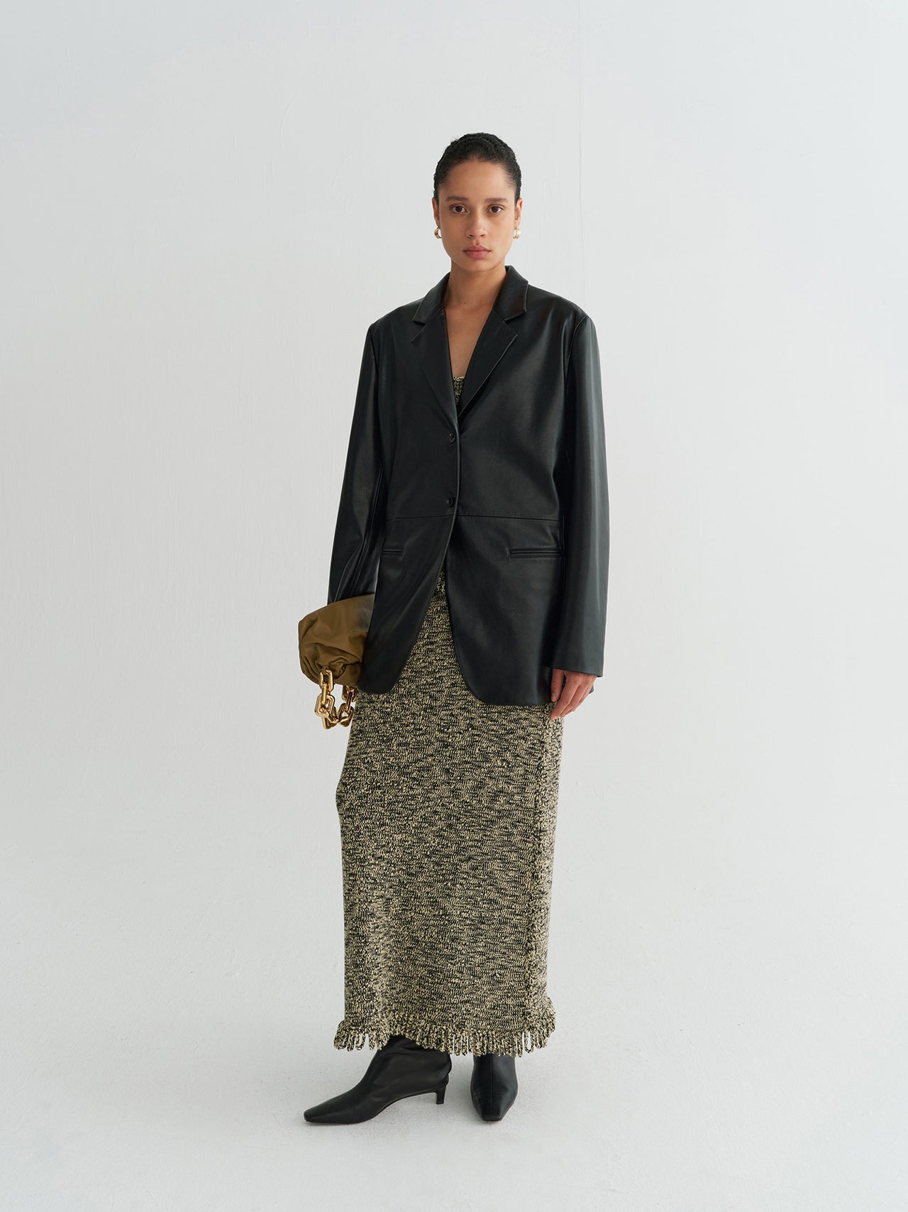 Noir Leather Blazer