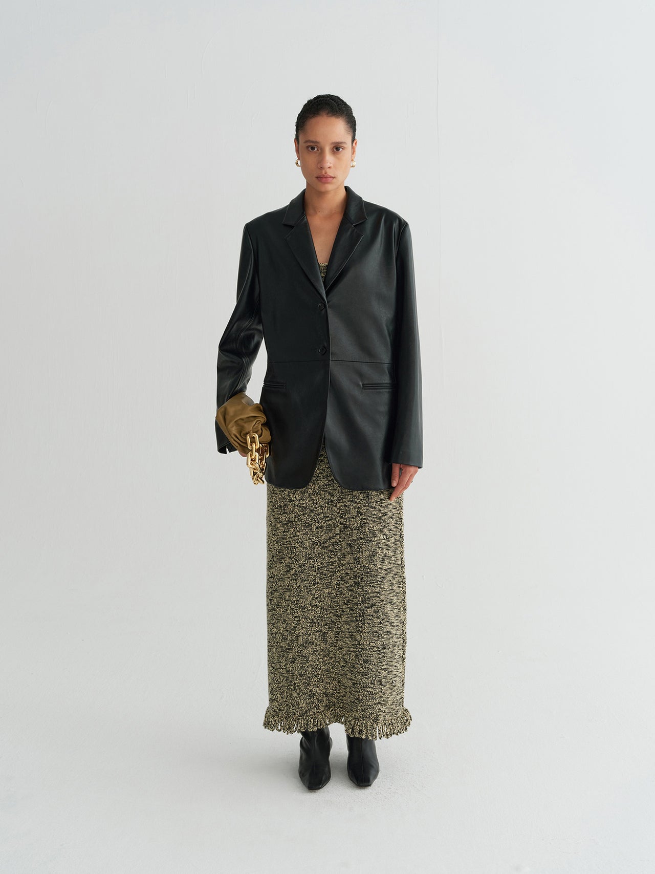 Noir Leather Blazer