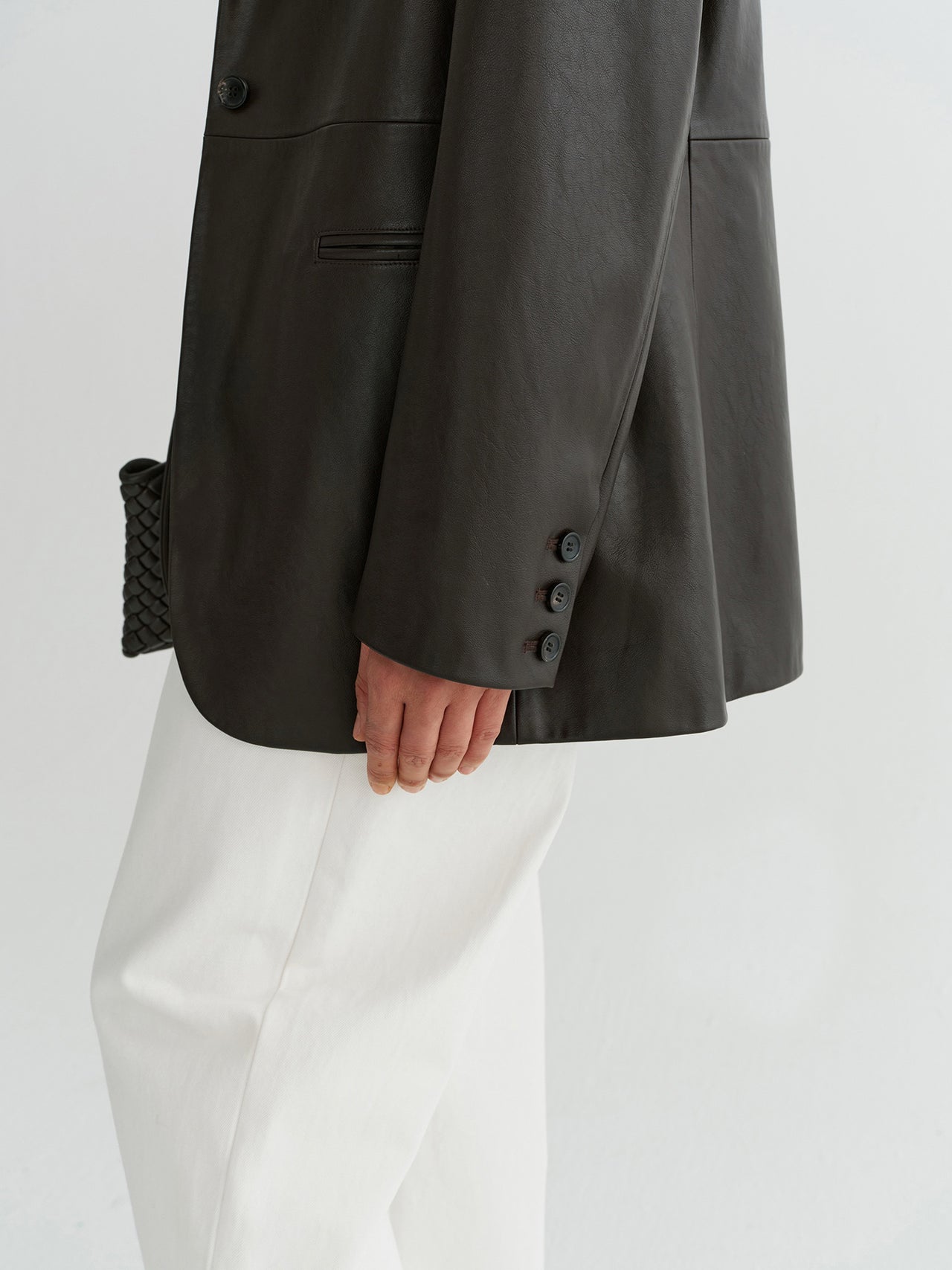 Noir Leather Blazer
