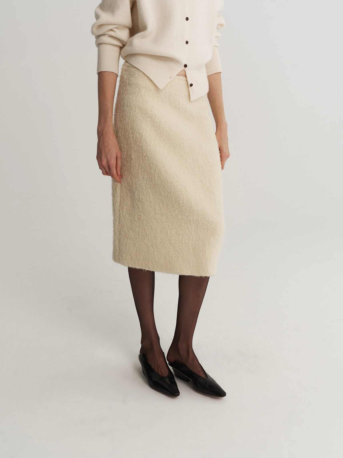 Soft Halo Wool Skirt
