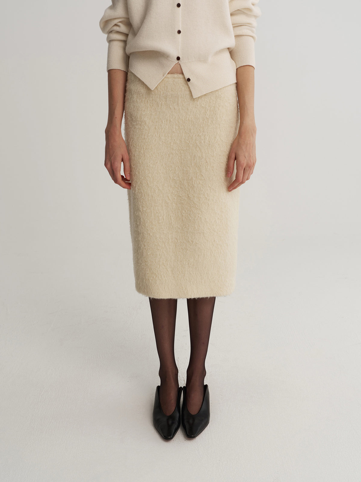 Soft Halo Wool Skirt