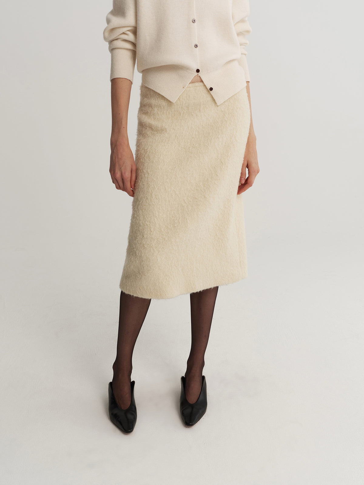 Soft Halo Wool Skirt