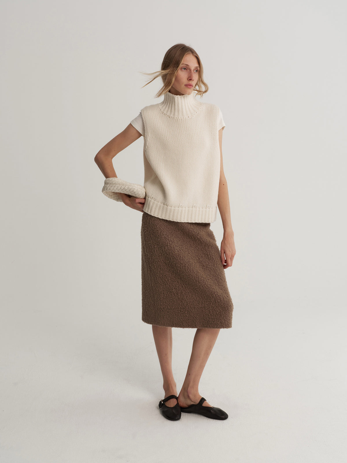 Soft Halo Wool Skirt