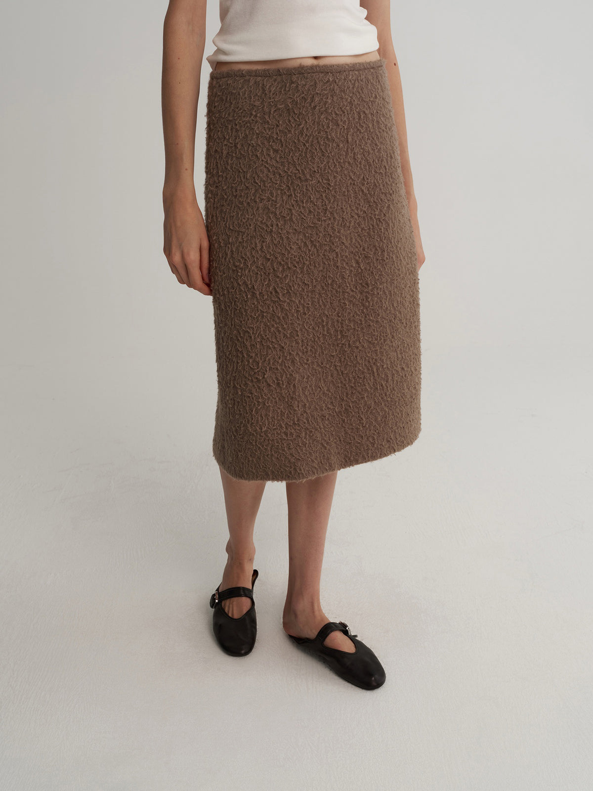 Soft Halo Wool Skirt