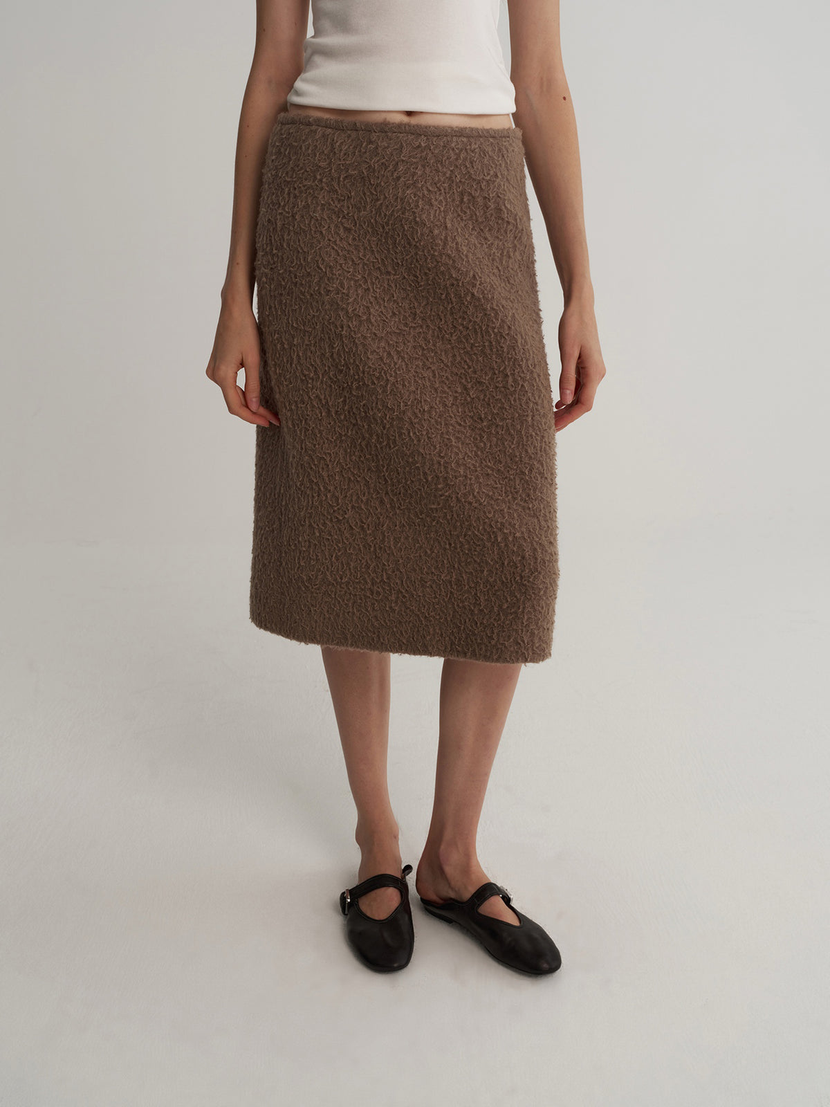 Soft Halo Wool Skirt