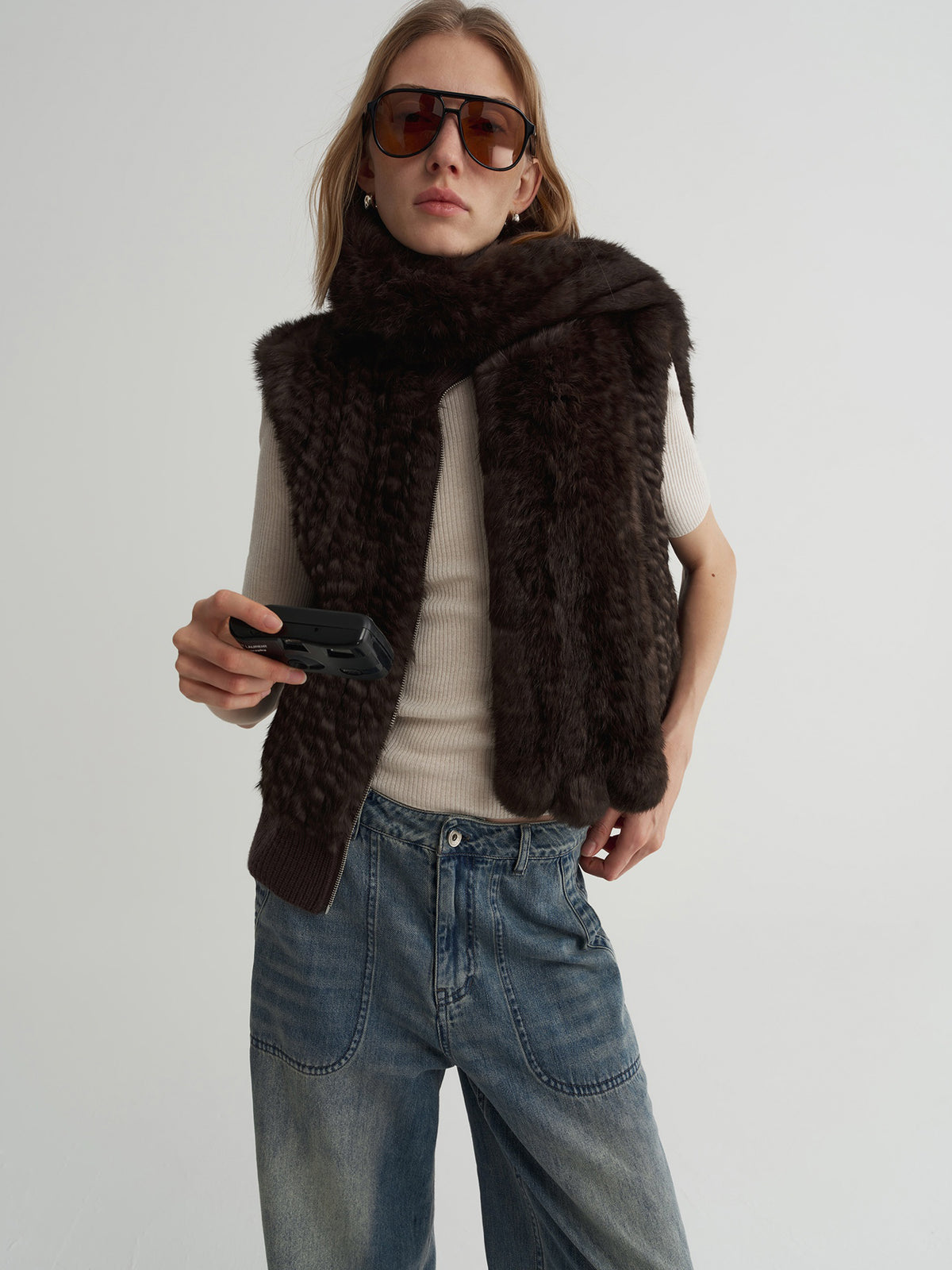 Drape Rabbit Scarf