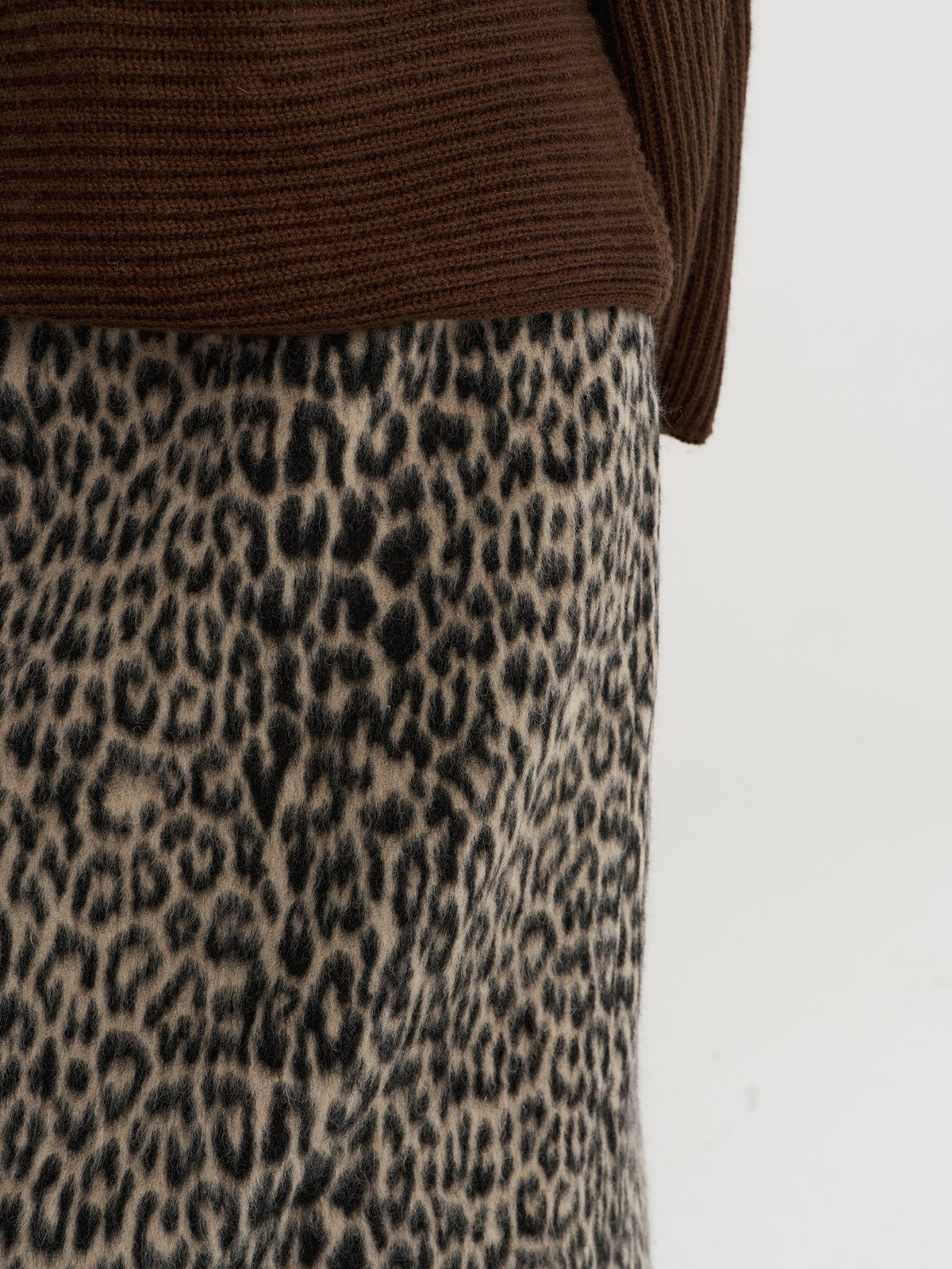 Noir Leopard Skirt