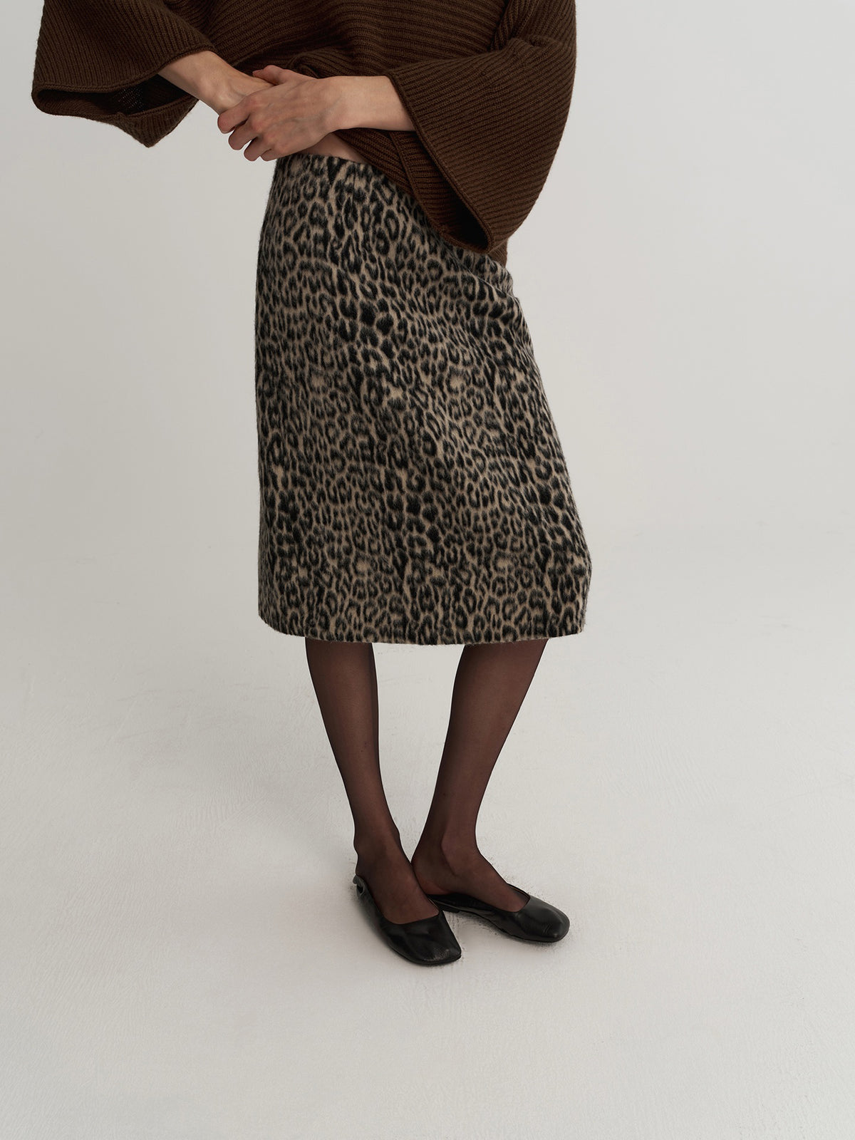Noir Leopard Skirt