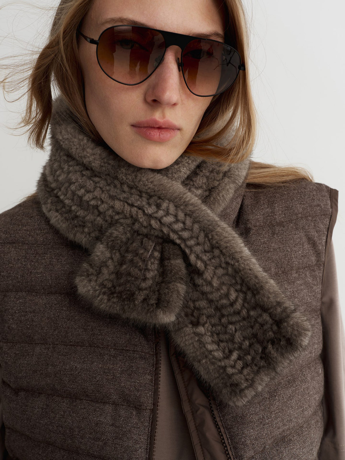 Veil Mink Scarf