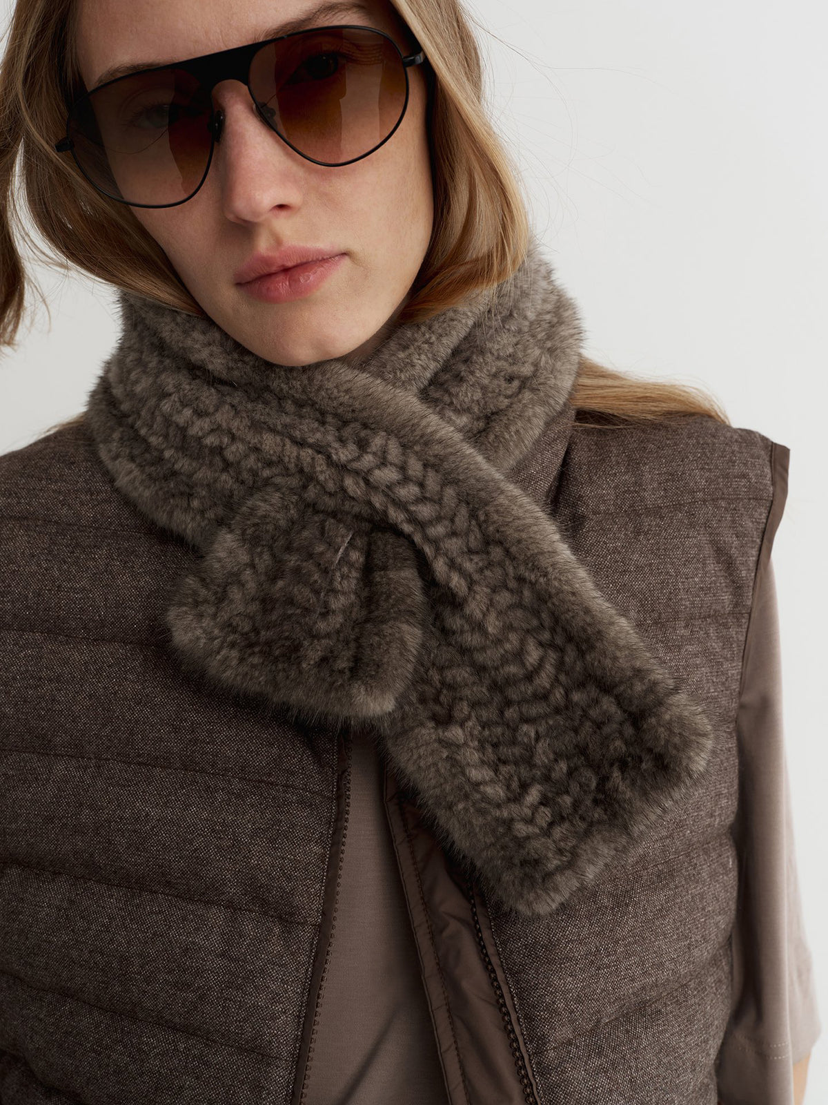 Veil Mink Scarf