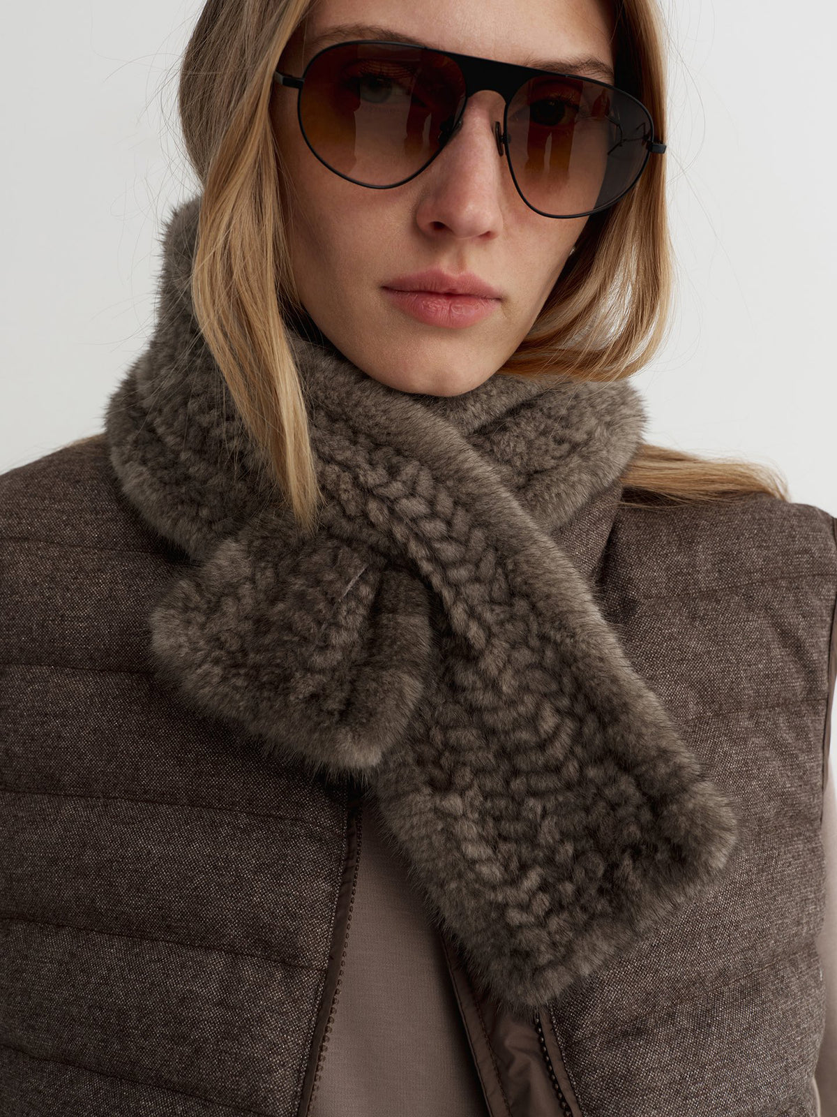 Veil Mink Scarf