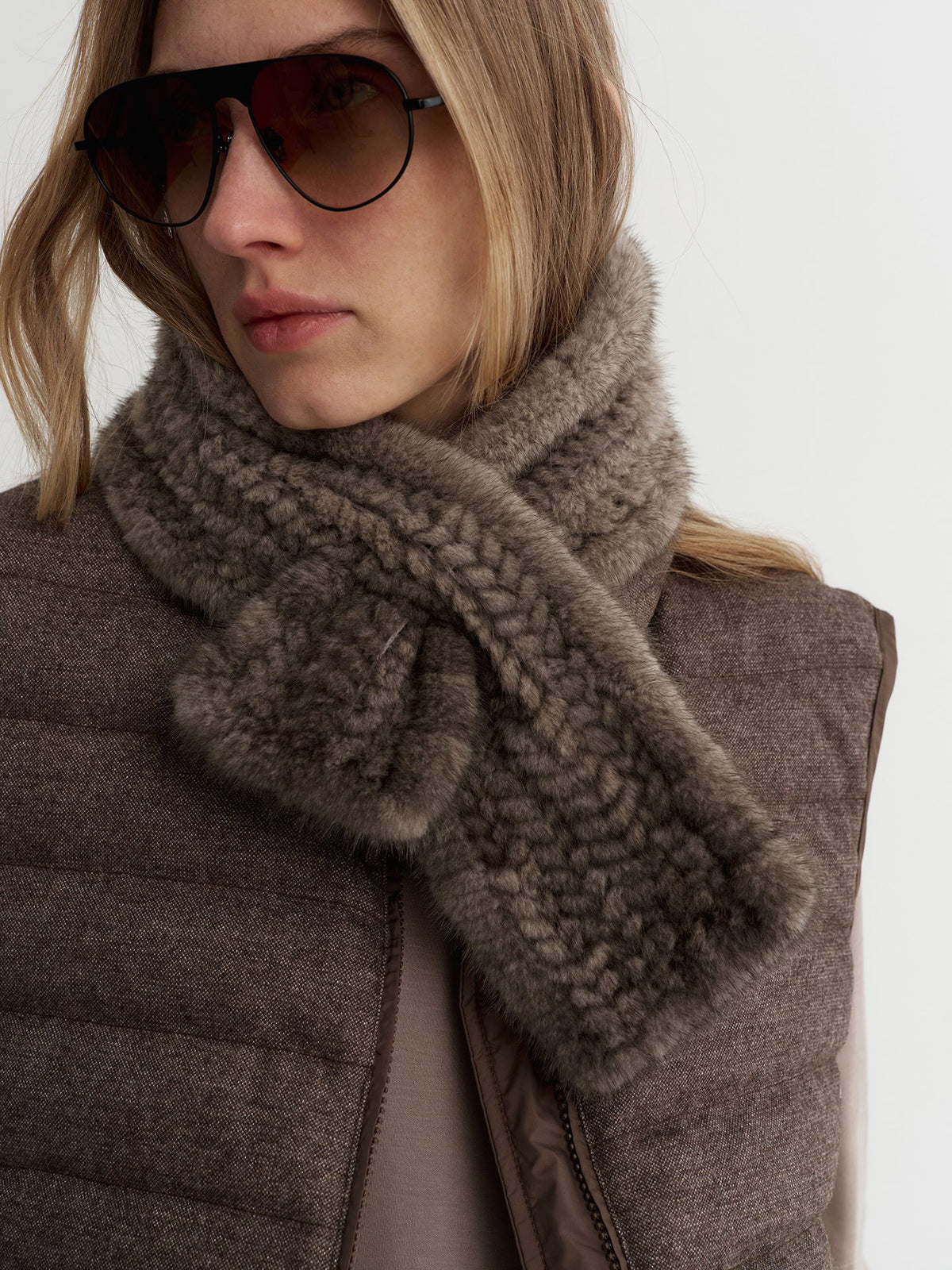 Veil Mink Scarf